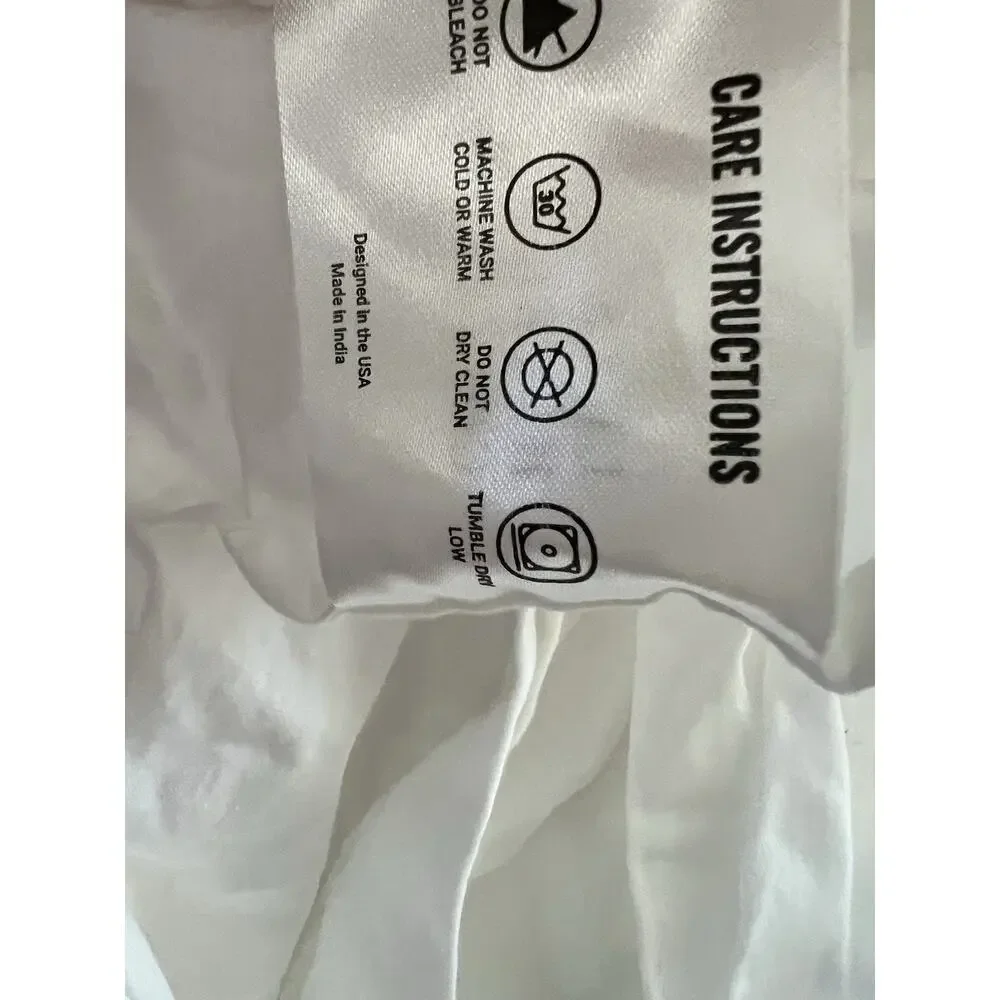 Luxe HOTEL COLLECTION Full Size Flat Sheet 100% Cotton White